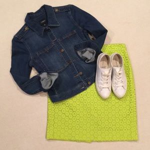 J. Crew Eyelet No. 2 Pencil Skirt 4